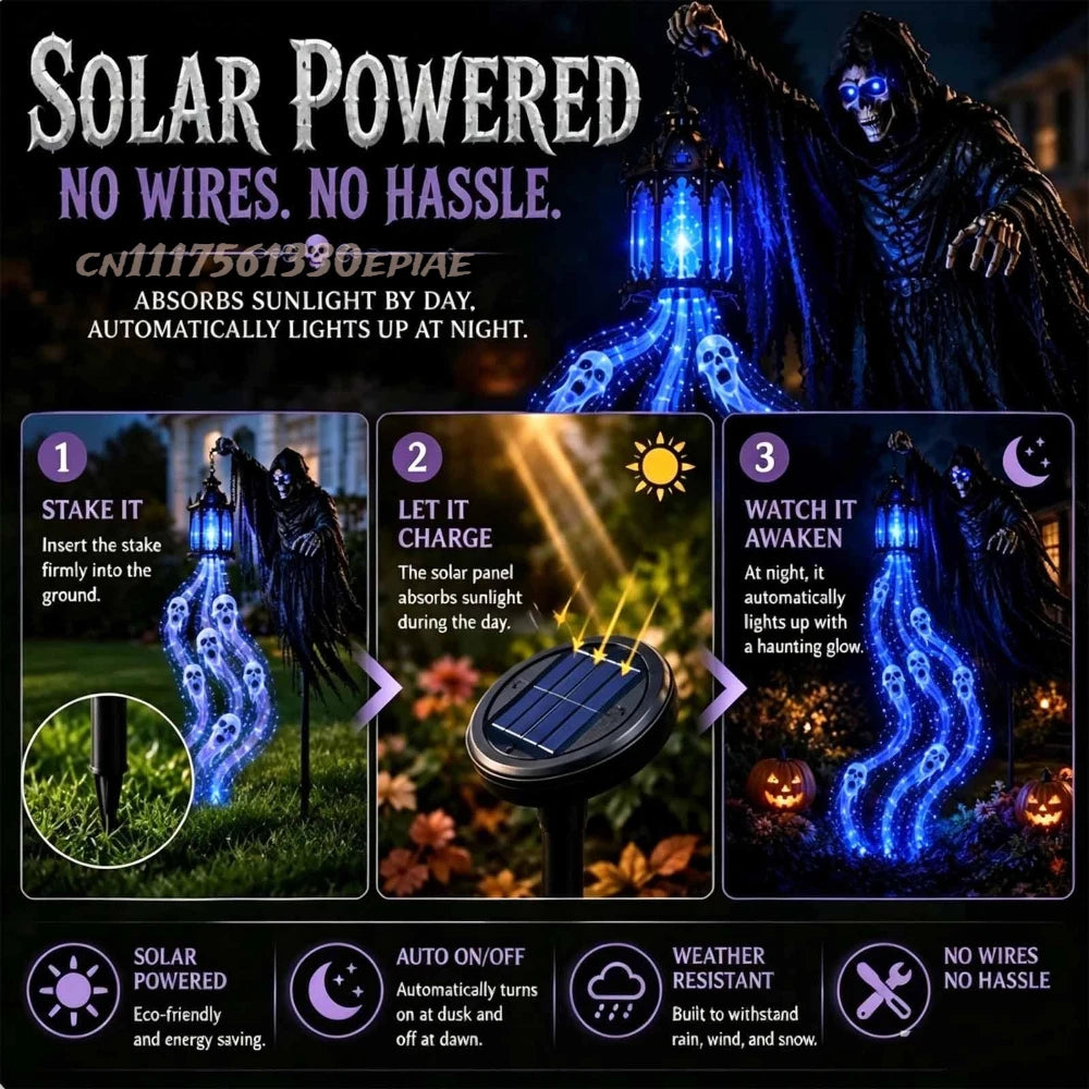 GraveGlow™ Harvester 🎃💀 — Eerie Light for Halloween Nights
